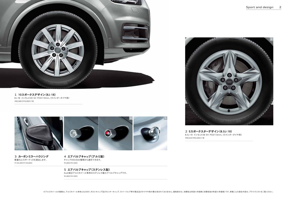 アウディQ7純正 アルミ/タイヤセット