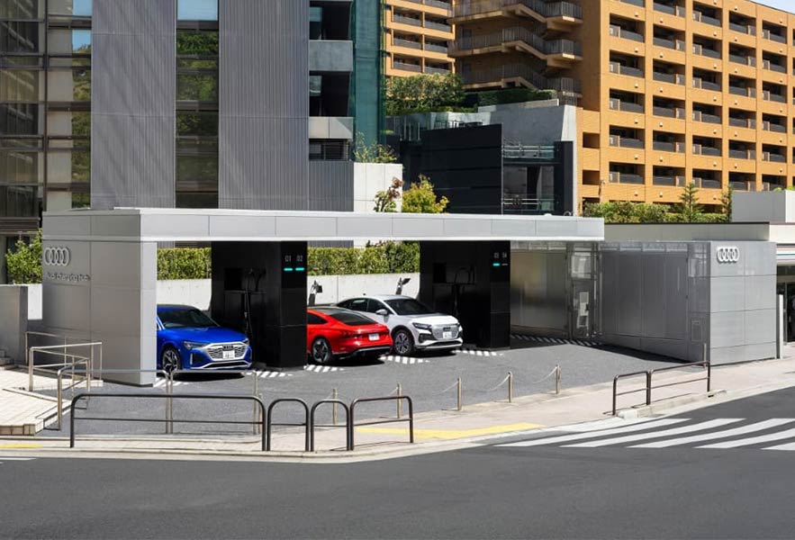 Audi charging hub & station