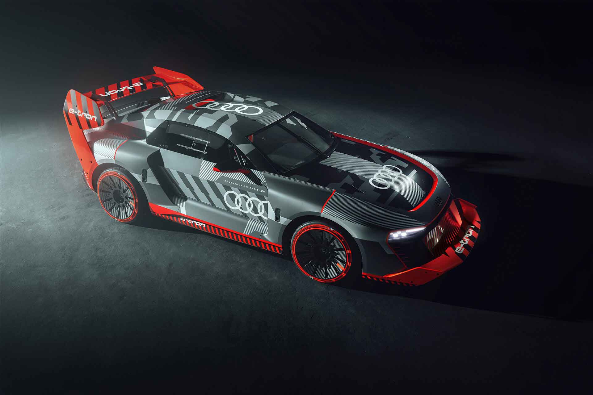 Audi S1 Hoonitronの斜め俯瞰デザイン