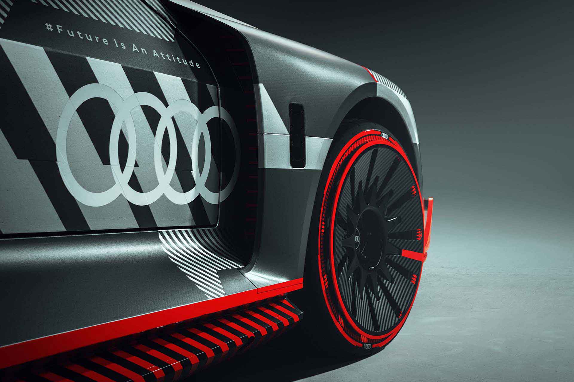 Audi S1 Hoonitronのフロントホイール周りのデザイン