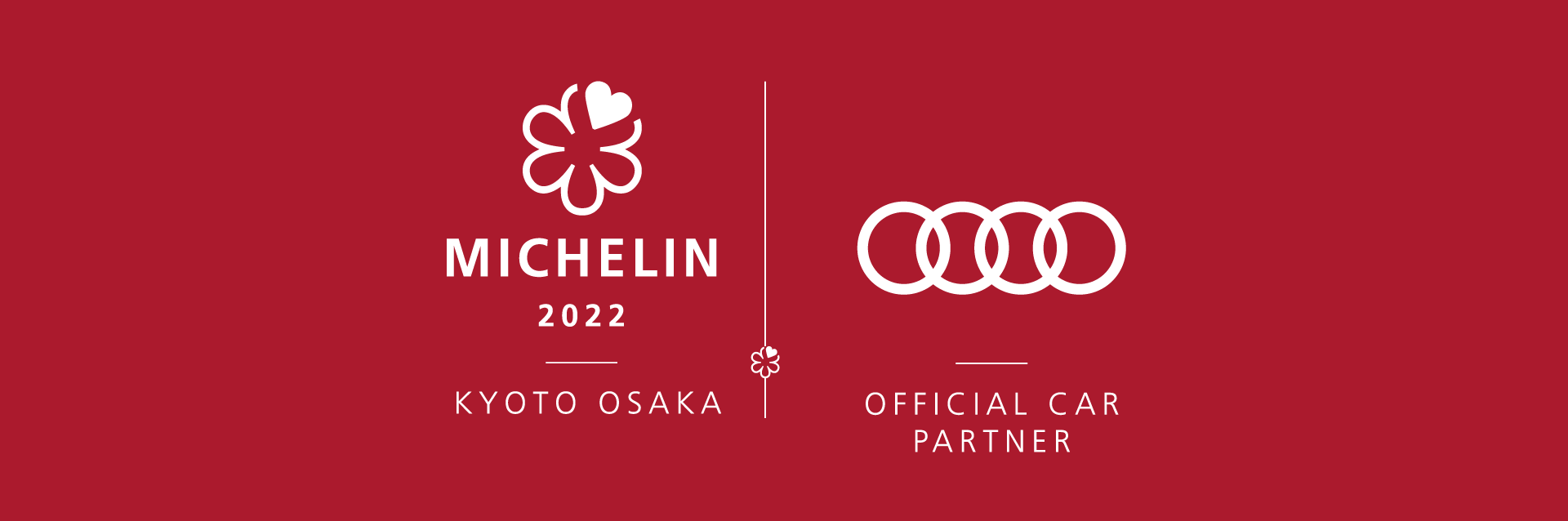 MICHELIN 2022 KYOTO OSAKA & OKYO OFIFICIAL PARTNER Audi logo