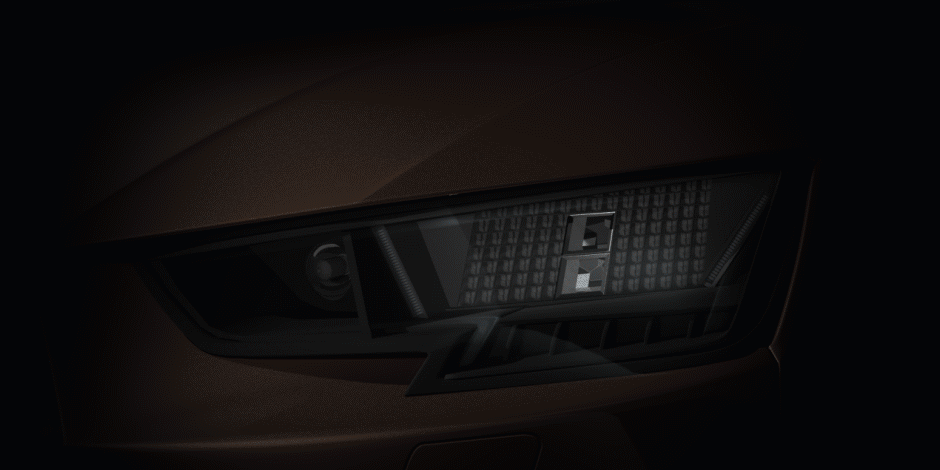 Audi Matrix Text Face LED Headlights